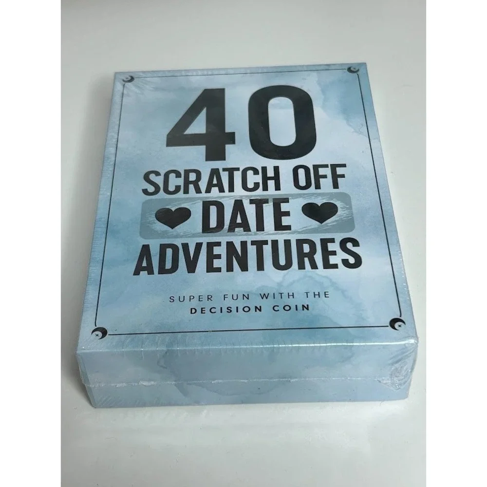 40 Romantic Scratch Off Date Adventures Complete with the Decision Coin